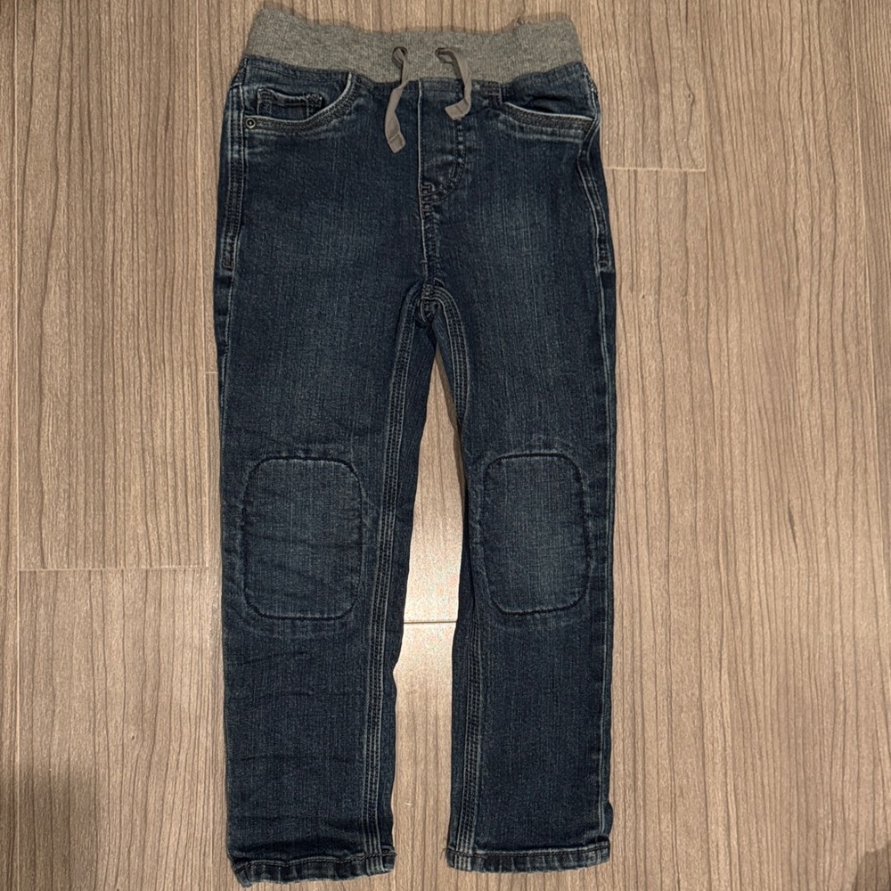 Hanna Anderson Kids Denim Pants with Knee Patches - Comfortable and Durable